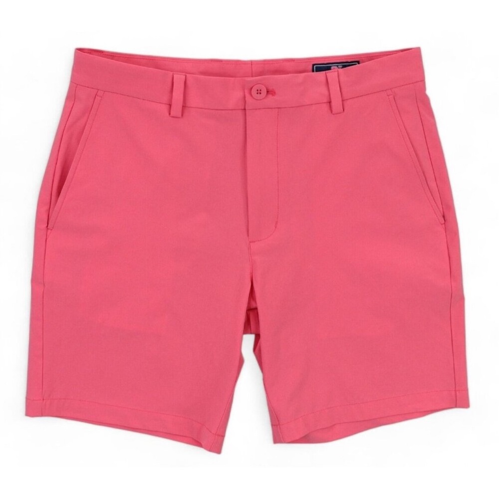 Vineyard Vines Shorts Men's 32 Pink Breaker Shorts Performance‎ 8" Inseam Golf